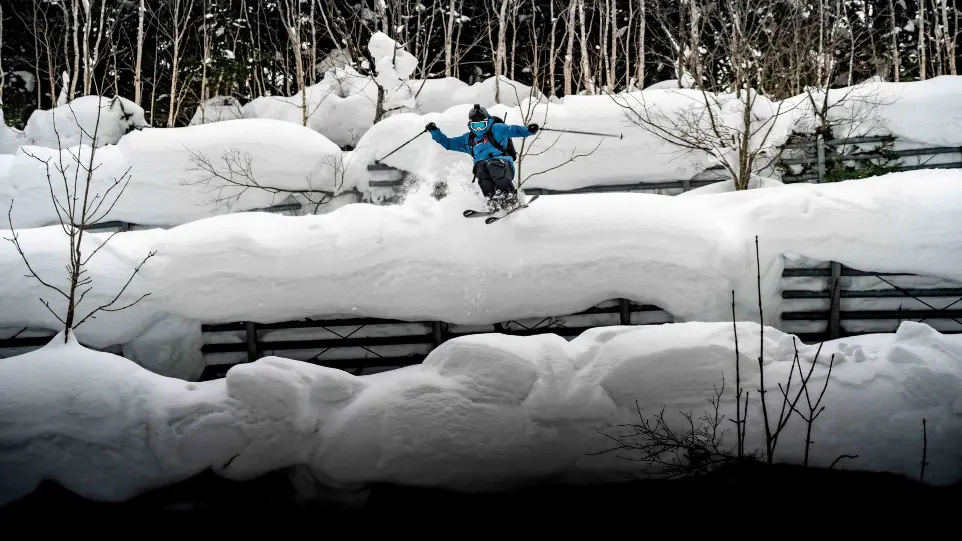 Ski freeride Japon